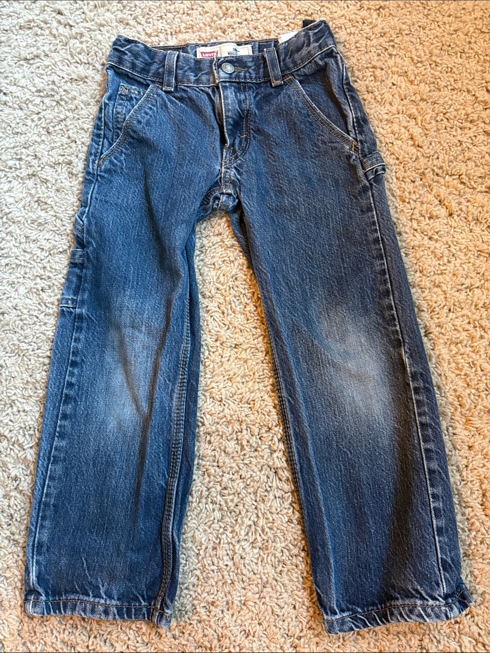 Levi's kids Dark Blue 505 regular Straight-Leg Jeans size 5